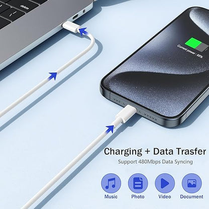 iPhone 17 16 15 Charger Fast Charging,2 Pack Type C Wall Charger Block with 3.3FT Fast Charging USB C to C Cable for iPhone 17/Air/17 Pro/17 Pro Max/iPhone 16/16 Pro/16 Pro Max/15 Pro,iPad Pro/AirPods