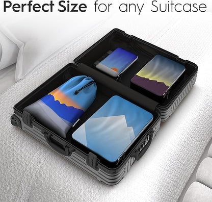 4-Piece Luxury Compression Packing Cubes & Bags for Travel – Maximize Space in Luggage with HybridMax Double-Capacity Design, 50 Luggage Tags, Patented Suitcase Organizer Bags, Lifetime Satisfaction