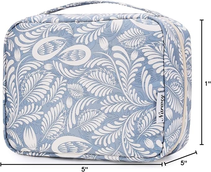 Narwey Small Hanging Travel Toiletry Bag for Women, Travel Bag for Toiletries, Makeup Bag Organizer Cosmetic Bags Make Up Bags for Girls