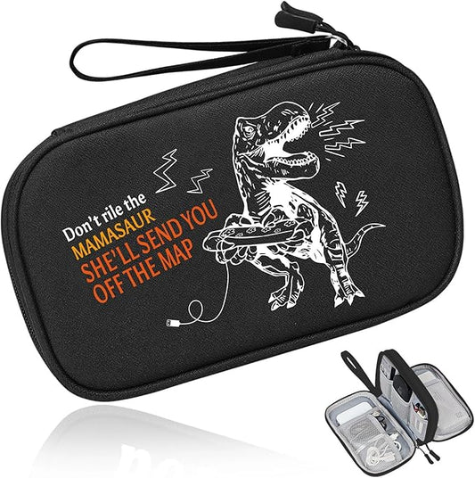 COSHAYSOO Funny Cool Travel Birthday Gifts for Women Mother New Mom Travelers, Electronics Cord Cable Organizer Bag Case Tech Pouch Traveling Vacation Cruise Airplane Gadgets Essentials Organization