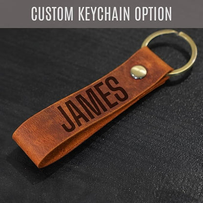 For the Man Who Has Everything - Personalized Leather Toiletry Bag for Men - Custom Dopp Kit with Monogram - Shaving & Travel Bag - Engraved Gift for Groomsmen, Dad, Husband, Anniversary