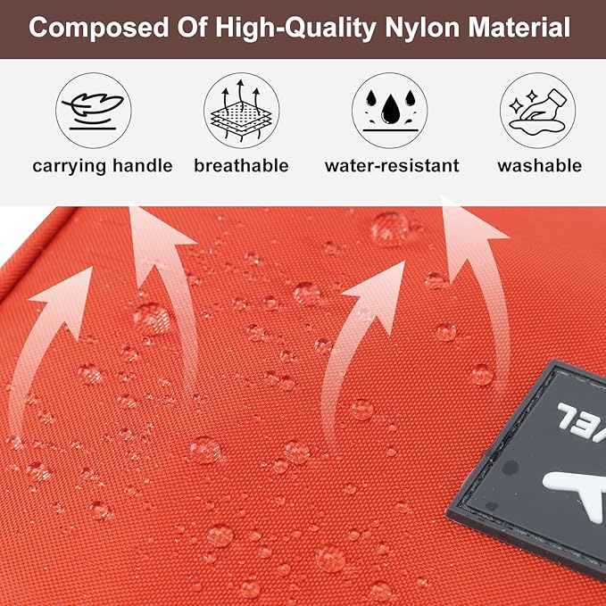 2 Layers Travel Shoe Bag, Portable Shoe Bags Hold 2 Pair Of Shoes, Water-Resistant Shoe Storage Pouch For Travel (Orange, 2 Pack)