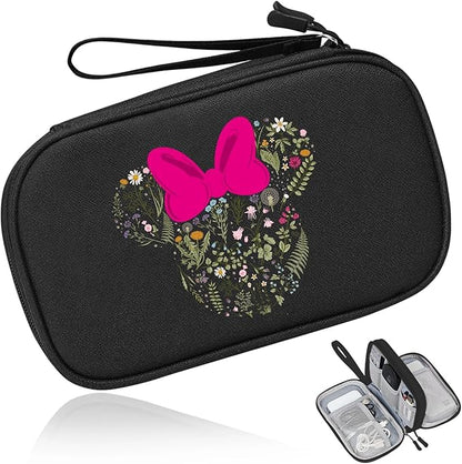 COSHAYSOO Travel Gifts for Women College Teen Girls Trip Favors Cute Birthday Gift Ideas, Electronics Cord Cable Organizer Bag Tech Case Gadgets Accessories Cruise Airplane Vacation Essentials, Ears