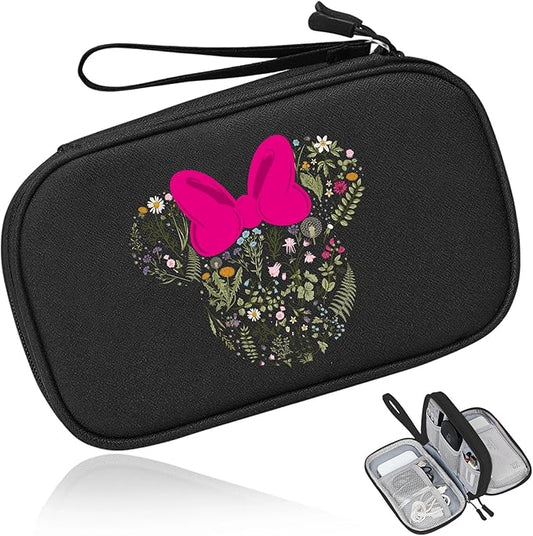 COSHAYSOO Travel Gifts for Women College Teen Girls Trip Favors Cute Birthday Gift Ideas, Electronics Cord Cable Organizer Bag Tech Case Gadgets Accessories Cruise Airplane Vacation Essentials, Ears