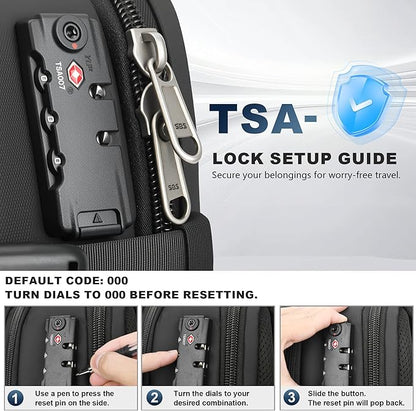 Vacuum Backpack Travel 60L Expandable Vacuum Seal Compression Travel Backpack with Pump, TSA, Waterproof Oxford,17" Laptop Compartment,Carry On Backpack for Men & Women,Business,Flight Travel (Black)