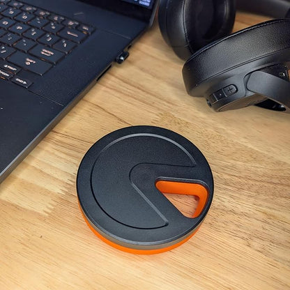 Travel RX Pill Case by Type Two Labs – Weekly 7 Day Pill Box, Compact Magnetic Pill Organizer for Purses or Pockets, Rugged Daily Caddy Holds Vitamins, Supplements, Medication. (Hazard Orange)