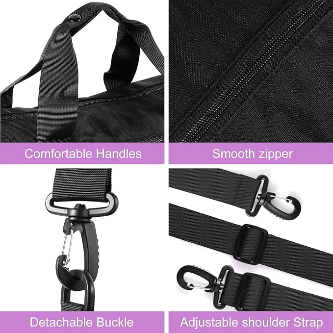 Dance Ballet Bag for Girls Sport Gym Duffle Bags Overnight Travel Bags Fun Dance Workout Duffel Bag Toddler Cute Bag for Dancers, Girls, Teens, Student Athletes