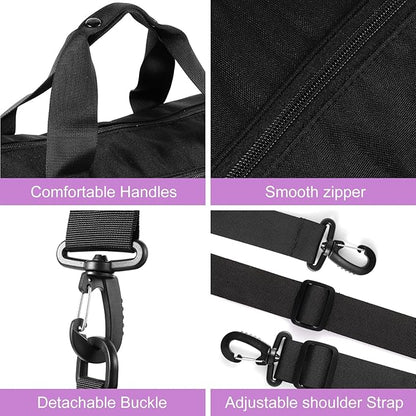 Dance Ballet Bag for Girls Sport Gym Duffle Bags Overnight Travel Bags Fun Dance Workout Duffel Bag Toddler Cute Bag for Dancers, Girls, Teens, Student Athletes