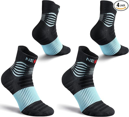 NEENCA Medical Compression Socks for Women & Men Circulation—2 Pairs, Ankle Compression Stockings for Pain Relief, Plantar Fasciitis, Swelling, Running, Nurses, Travel, Pregnancy, Flying. 20-30 mmHg