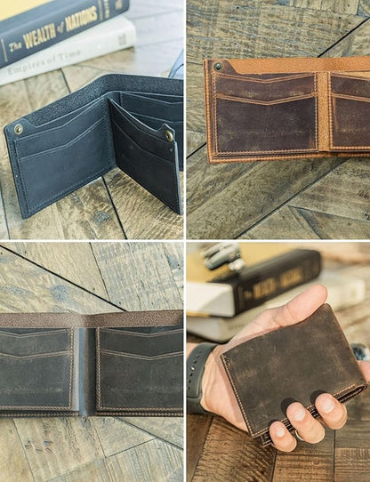 Handcrafted Genuine Leather Wallets, Minimalist Cardholders, and Passport Covers, Handmade Gift