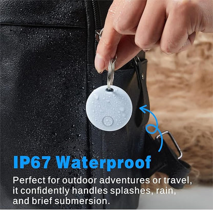 Air Tracker 2 Pack, Smart Bluetooth Tracker Works with Apple Find My (iOS Only), Item Finder Trakcer Tag Locator for Luggage, Backpack, IP67 Waterproof