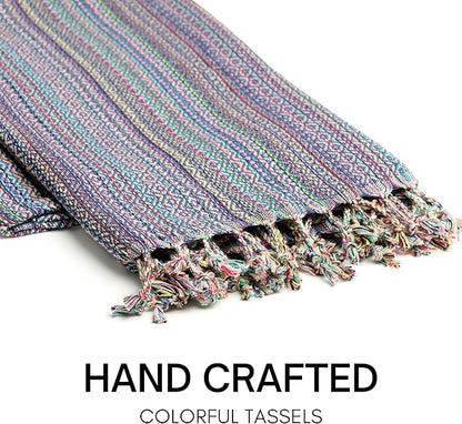 BAY LAUREL Turkish Beach Towel with Travel Bag 39 x 71 Quick Dry Sand Free Lightweight Large Oversized Towels Light