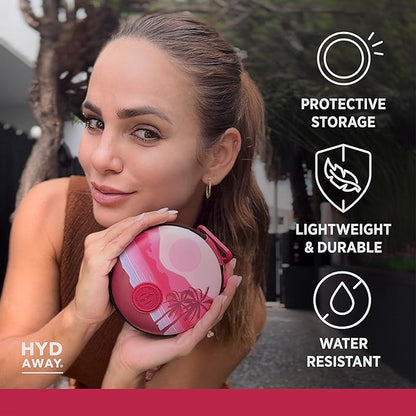 HYDAWAY Travel Case for Collapsible Bottles, Bowls & Cups - Protective Storage with Carabiner Clip - Durable, Water-Resistant, TSA-Friendly