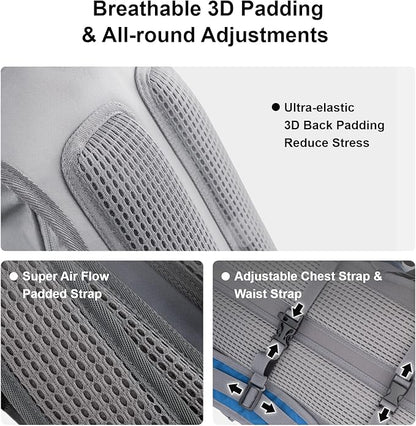 Everfun Hydration Backpack 18L with Water Bladder 2L/3L Hiking Water Backpack Women Men Hydration Pack Insulated Lightweight Day Hydropack with Storage for Hiking, Biking, Running, Festival