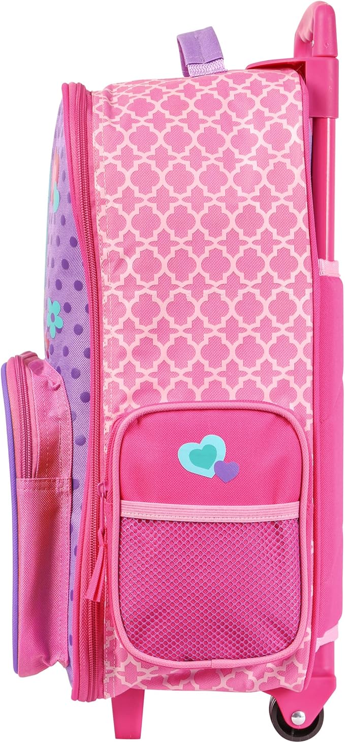 Stephen Joseph Kids Classic Rolling Luggage, Kids Luggage, Toddler Rolling Travel Carry On, Kids Suitcase with wheels,