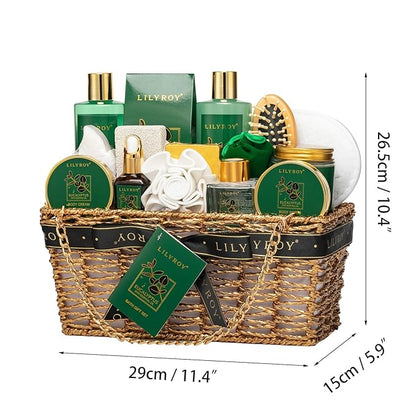 18-Piece Christmas Gifts for Women - Luxury Spa Gift Basket Set Bath and Body Care Kit for Women & Men | Perfect Gift for Mother's Day Fathers Day Birthday Gifts Great for Holidays & Special Occasions