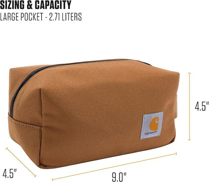 Carhartt Durable Travel Kit, Organize Essentials W/the Water Resistance Free Toiletry Bag