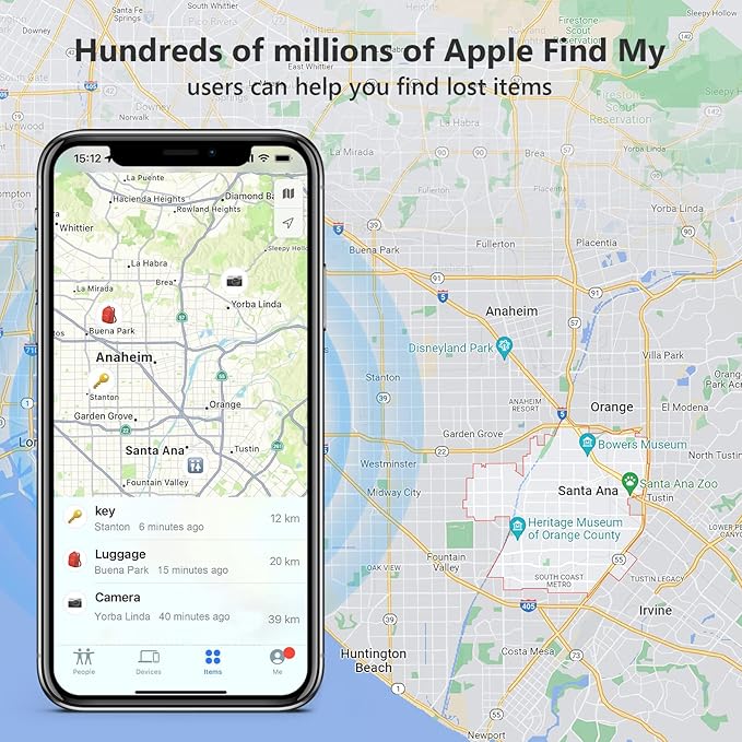 [Apple MFi Certified] LBPRT Air-Tag Card Rechargeable Wallet Tracker Thin 1.6mm 2 Pack, Smart Locator Work with Apple Find My (iOS Only, Android not Supported), Item Finder for Luggage Suitcase Bags.