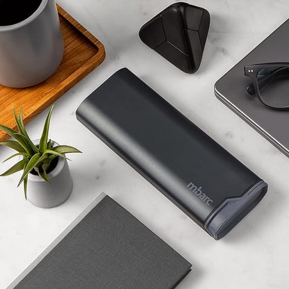 mbarc XL 7 Day Weekly Pill Organizer – Extra Large Capacity Pill Box - Premium Pillcase (XL, Steel Grey)