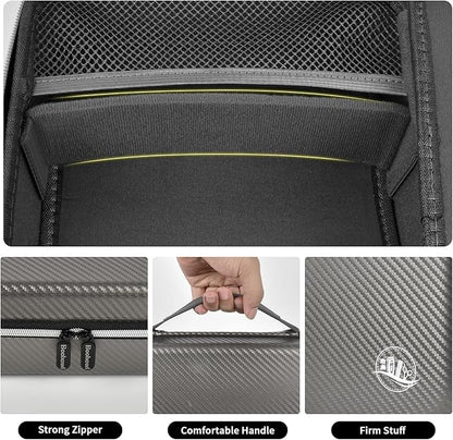 Boobowl Hard Travel Case for Hair Clippers, Hair Cutting Barber Supplies Organizer Bag, Trimmer Storage Holder for Ufree/for Wahl Men Razor Guard Grooming Kits -Box Only (Dark Grey)