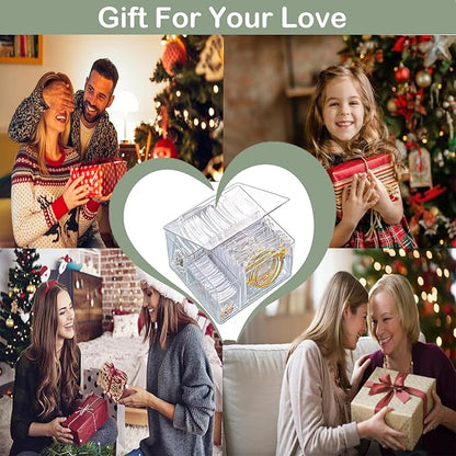 2 Pack 4 In 1 Acrylic Jewelry Organizers and Storage with 120 Portable Anti Tarnish Jewelry Bags, Clear Jewelry Box Organizer, Travel Jewelry Case for Earrings/Rings/Necklaces for Women Girls