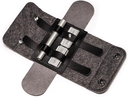 Henson Shaving The Razor Case - Vegan Leather and Merino Wool