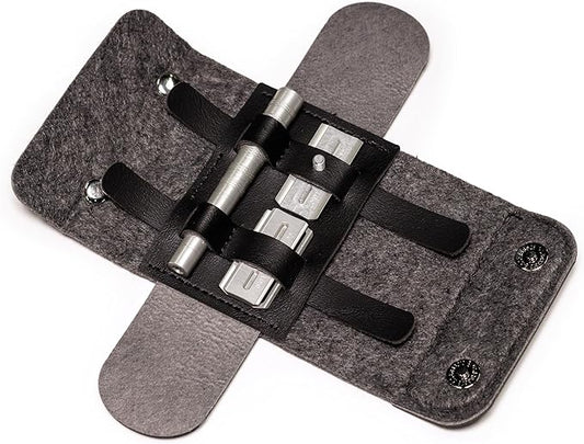 Henson Shaving The Razor Case - Vegan Leather and Merino Wool