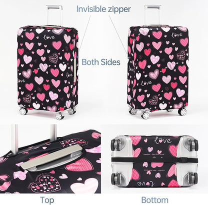 TRAVELKIN more than travel Luggage Covers For Suitcase Tsa Approved,Suitcase Cover Protector Fit 18-32 Inch Luggage