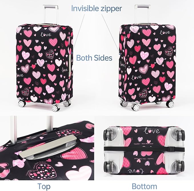 TRAVELKIN more than travel Luggage Covers For Suitcase Tsa Approved,Suitcase Cover Protector Fit 18-32 Inch Luggage