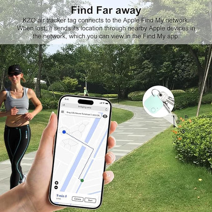 Bluetooth Tracker Tag 4 Pack, Work with Apple Find My (iOS Only, Not for Android), Item Finder for Keys, Backpack, Suitcase, Wallet, Luggage