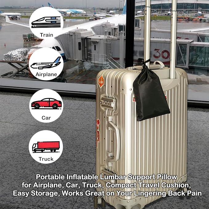 Inflatable Seat Cushion, Portable Air Seat Chair Cushions for Pressure Relief Breathable Waffle Square Seat Pad for Home Car Wheelchairs Office Chairs and Airplanes (2PCS)