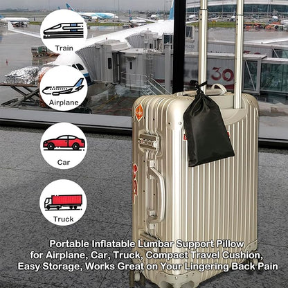 Inflatable Seat Cushion, Portable Air Seat Chair Cushions for Pressure Relief Breathable Waffle Square Seat Pad for Home Car Wheelchairs Office Chairs and Airplanes (2PCS)