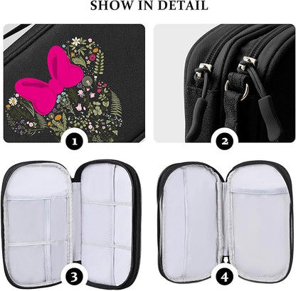 COSHAYSOO Travel Gifts for Women College Teen Girls Trip Favors Cute Birthday Gift Ideas, Electronics Cord Cable Organizer Bag Tech Case Gadgets Accessories Cruise Airplane Vacation Essentials, Ears