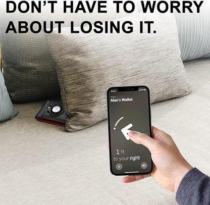 furid Airtag Wallet For Men - Smart Apple Air Tag Wallet with Airtag Holder, Rfid Pop Up Slim Minimalist Wallets,Gifts Boxed