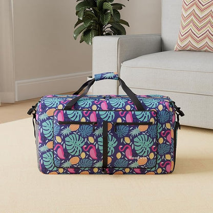 Woogwin Travel Duffel Bag Large Foldable Waterproof Overnight Bag for Beach Swim Bags Pool Sports Gym