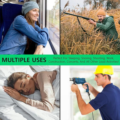 Quality Foam Ear Plugs 500 Pair - 32 dB Disposable Noise Cancelling High Decibel Sound Blocking Soft Ear Plugs - Dispenser Refill Safety Hearing Protection Bulk Ear Protection