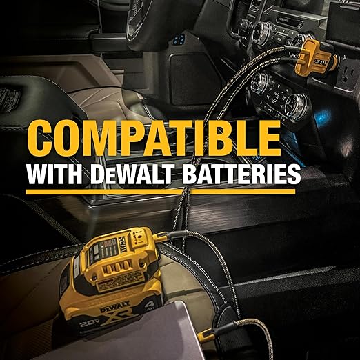 DEWALT Heavy Duty 100W USB C Cable, Jobsite 100 Watt USB C Cable, High Speed Type-C to Type-C, Fast Charge PD USBC Fast Charging Cord for iPhone 17/16/15 Plus Pro Max MacBook iPad Samsung Galaxy, 4 ft