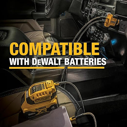 DEWALT Heavy Duty 100W USB C Cable, Jobsite 100 Watt USB C Cable, High Speed Type-C to Type-C, Fast Charge PD USBC Fast Charging Cord for iPhone 17/16/15 Plus Pro Max MacBook iPad Samsung Galaxy, 6 ft