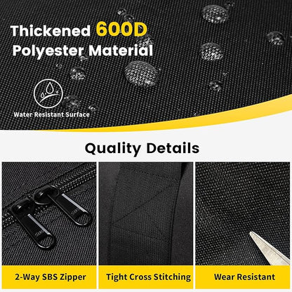 Vorspack Extra Large Duffle Bag for Travel - 200L Duffel Bag for Men Gear Bag for Storage Foldable Weekender Bag for Overnight Camping - Black