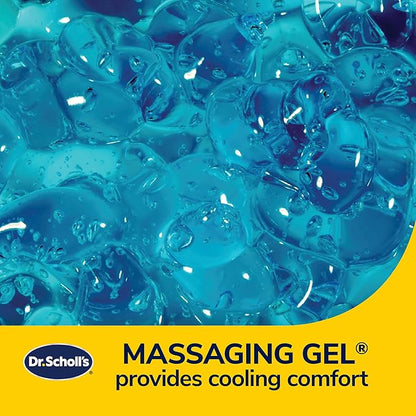 Dr. Scholl's Massaging Gel Posterior Seat Cushion for Car, Office, Home — Black