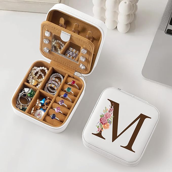 Parima Christmas Stocking Stuffers Gifts for Teenage Girls Kids - Gifts for Teen Girl Trendy Stuff, 6 7 8 9 10 11 12 13 14 15 16 Year Old Girl Birthday Gift, Teenage Teen Girl Gifts - Letter M, White