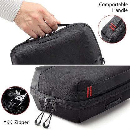 VanFn Electronics Travel Organizer Storage Bag, Accessory Handle Bag, Gadgets Pouch, USB Cable, Travel Friendly Electronics Organizer P.Travel Series