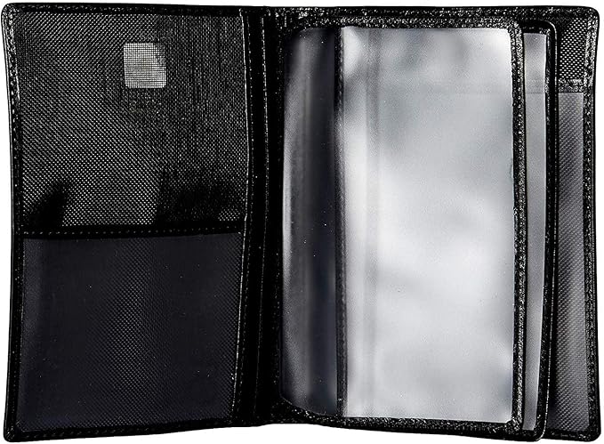 Tony Perotti Unisex Italian Bull Leather Executive Bifold Passport Cover Case in Black