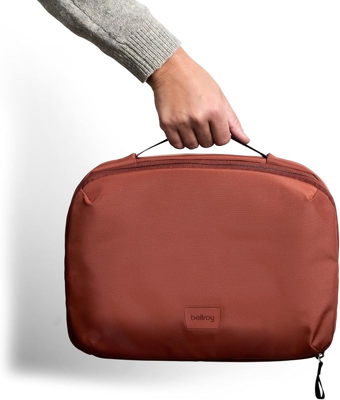 Bellroy Hanging Toiletry Kit Plus (8 Liter Travel Hanging Toiletry Bag) - Clay