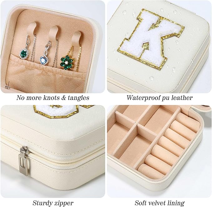 Parima Travel Gifts for Women - Birthday, Mothers Day & Graduation Gifts - Letter D, White