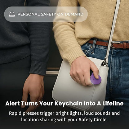 Pebblebee Clip 5 | Rechargeable Bluetooth Tracker Tag for Keys & Bags | Alternative to Air Tag & Android Trackers | 130 dB Siren, Bright LED Strobe, 12-Month Battery, Alert Safety Mode & Phone Finder