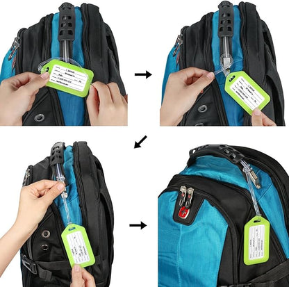 Mifflin-USA Luggage Tags (Variety, 100 PK), Bag Tag for Baggage, Suitcase Tags Bulk