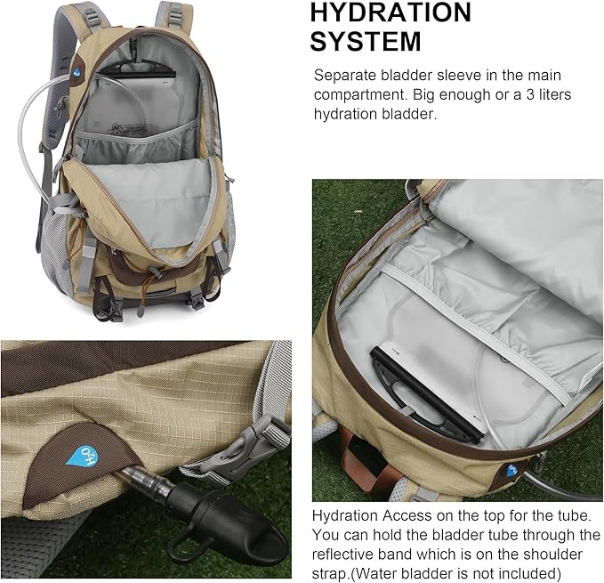 MOUNTAINTOP 25L/40L Hiking Backpack,Lightweight Travel Backpack for Men Women Outdoor Backpacking, Camping