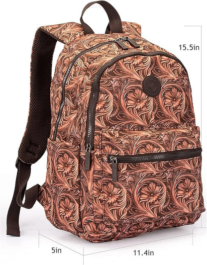 Montana West Backpack for Women Western Travel Backpack Purse Casual Daypack for Laptop