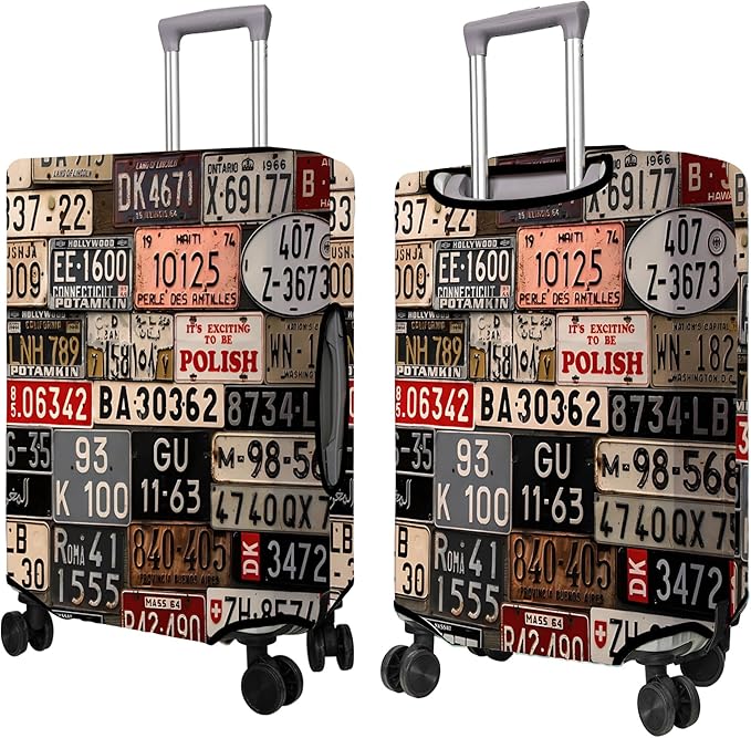 Travel Luggage Cover Suitcase Protector Fits 18-32 Inch Wheel Covers PatternedTravel Related Items Flower Luggage Protector Elastic L